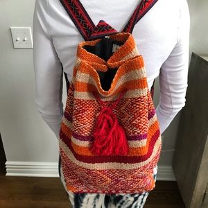 Fun fabric printed backpack